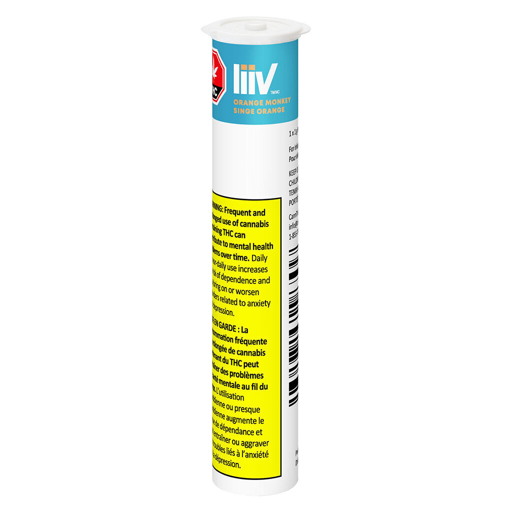 LIIV : ORANGE MONKEY PRE-ROLL (1g)