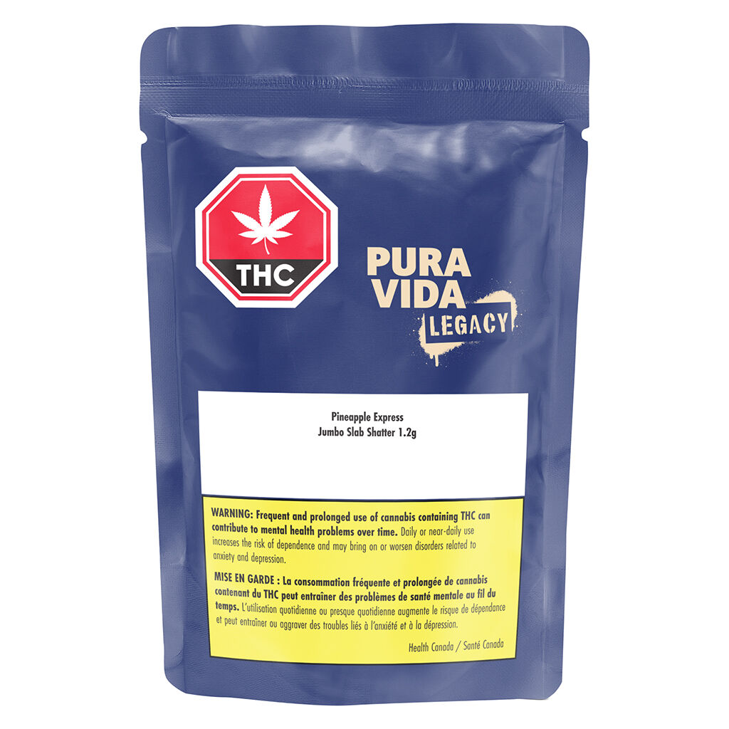 Pura Vida : Pineapple Express Jumbo Slab Shatter (1.2g)