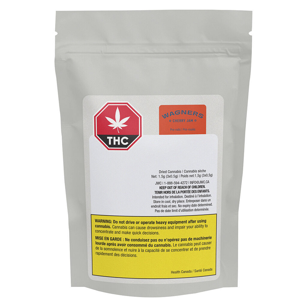 WAGNERS : CHERRY JAM PRE-ROLLS - CHERRY JAM PRE-ROLLS (3x0.5g)