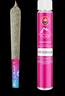 Valhalla Flwr : Cosmic Cherry Diamond Infused Pre-Rolls (3pk)