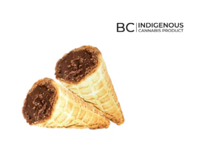 Dabble Cannabis Co. : Milk Chocolate Live Rosin Waffle Cones (2pk)