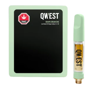 Qwest : Grape Cream Cke Live Resin 510 Thread Cartridge (1g)