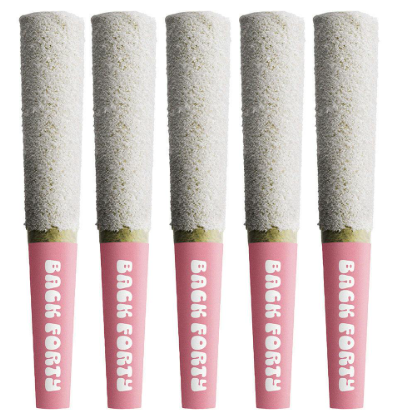 Back Forty - Frosted Icicles Strawberry Pink Infused Pre-Rolls - 5x.0.5g