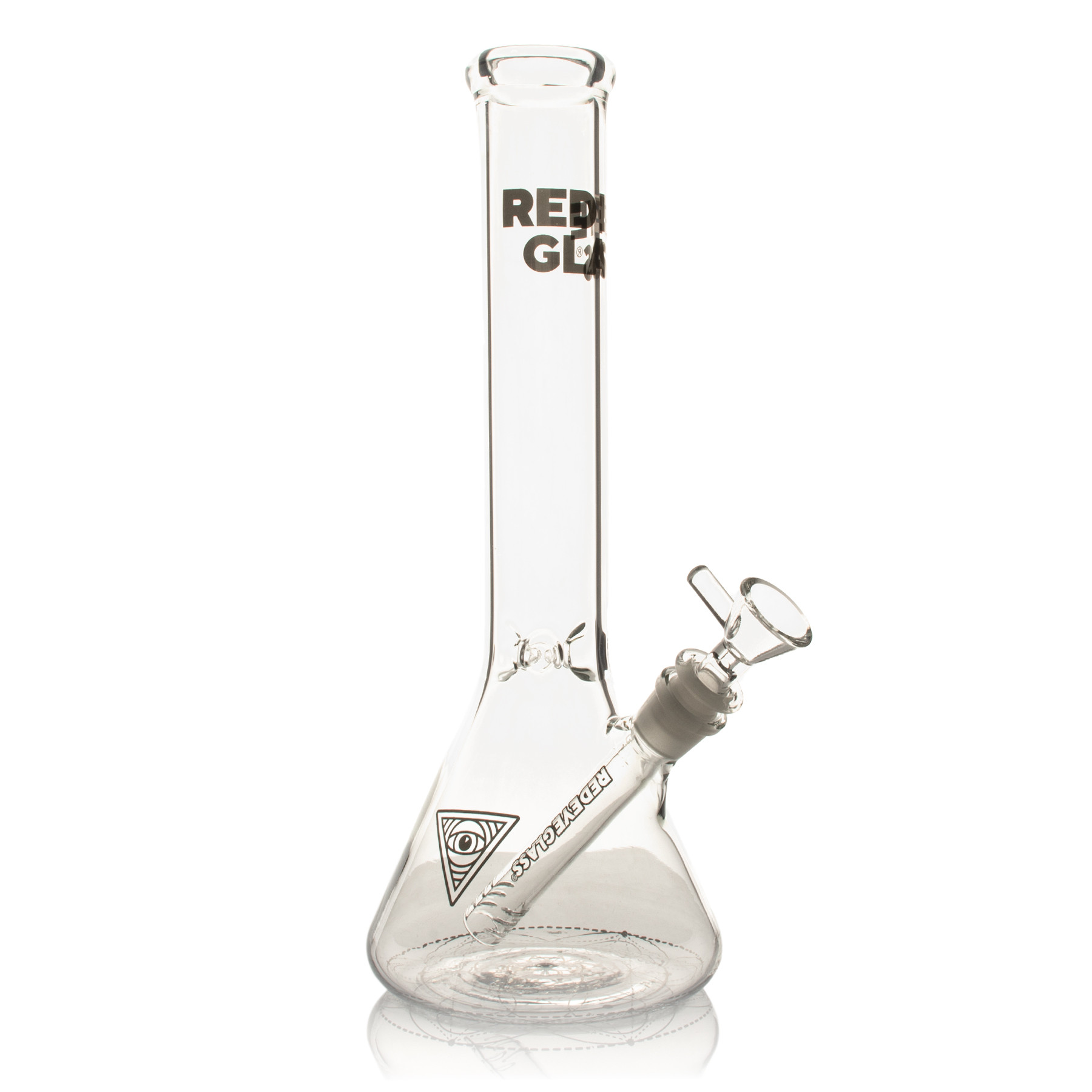 RED EYE GLASS : 12" Sacred Geometry Beaker Base Water Pipe - RED EYE GLASS : 12" Sacred Geometry Beaker Base Bong