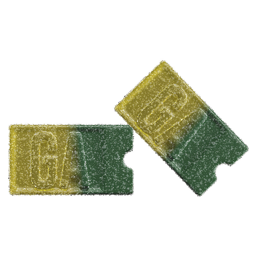 GENERAL ADMISSION : PINEAPPLE GUAVA THC & CBD GUMMY (1:1) (2 X 5MG THC/ 5MG CBD)
