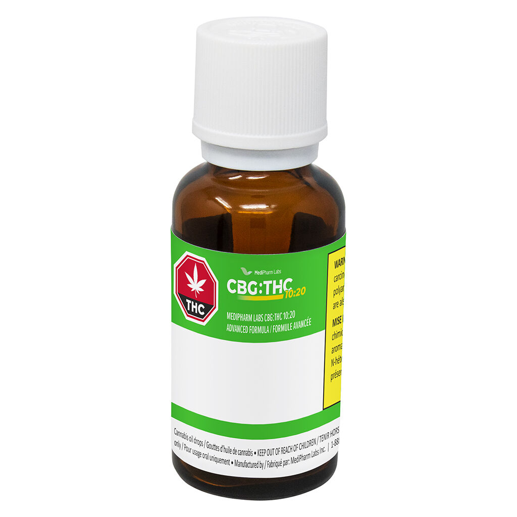 Medipharm Labs : Cbg:Thc 1:2 Advanced Formula Oil (30x10mgCBG:20mgTHC)