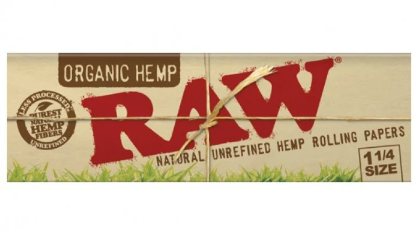 RAW : RAW ORGANIC HEMP PAPERS - RAW : RAW ORGANIC HEMP 1 1/4 PAPERS