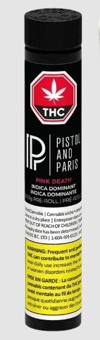 Pistol and Paris : Pink Death Pre-Rolls (3pk)