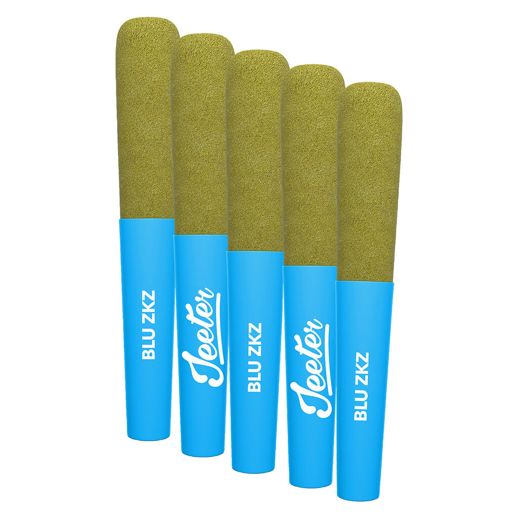 Jeeter : Baby Jeeter Infused Blue Zkz Pre-Rolls (5x0.5g)