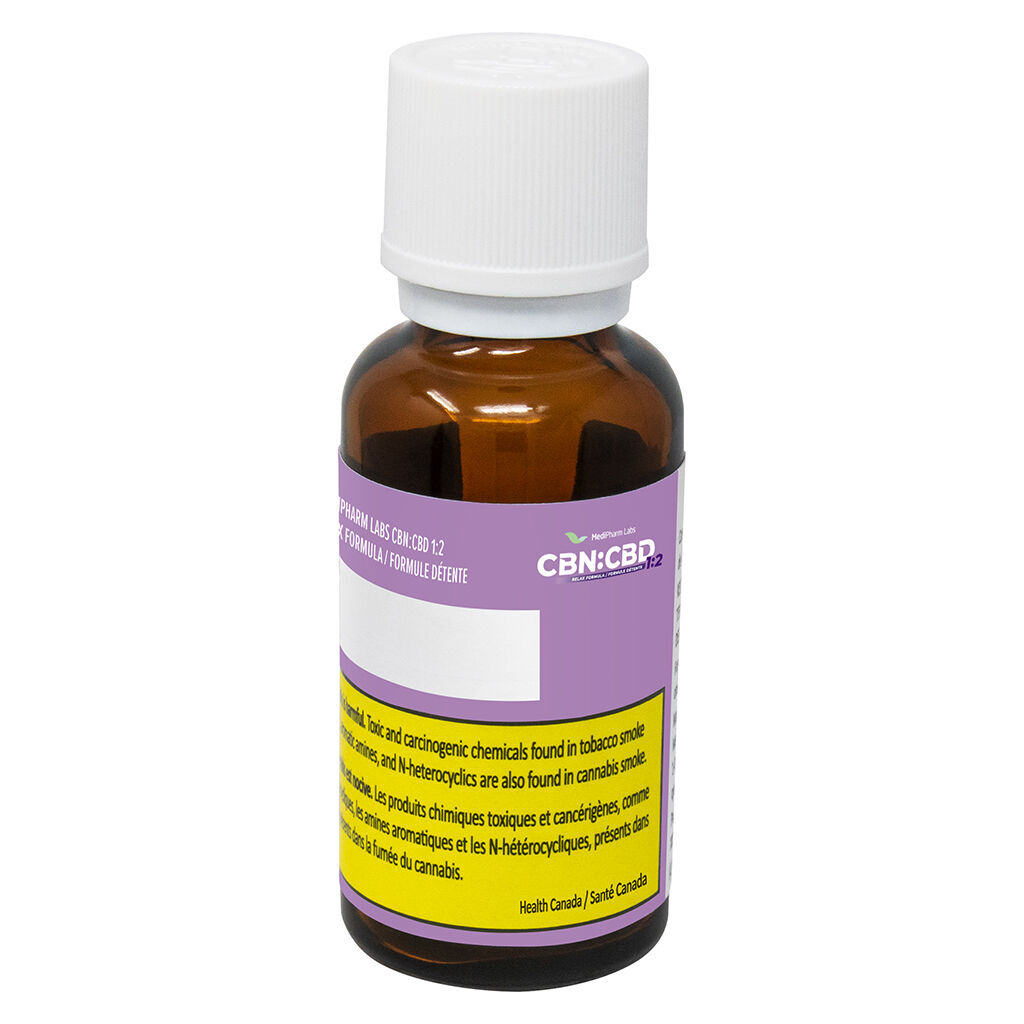 MediPharm Labs : CBN:CBD 1:2 Relax Formula (30ml)