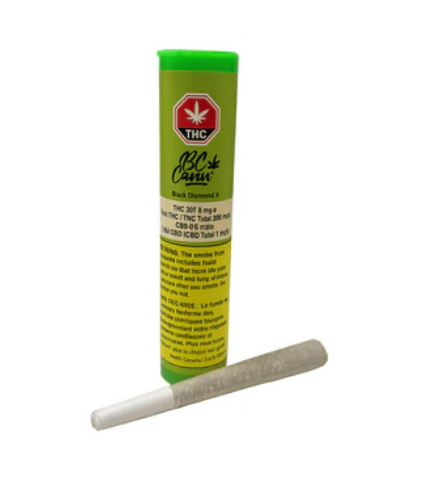 Bc Cann - Black Diamond X Pre-Roll Lto - BC Cann : Black Diamond X Pre-Roll (1g)