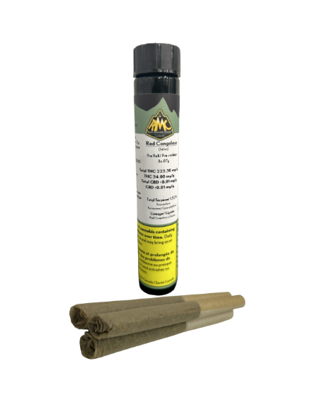 Rocky Mountain Cannabis : Red Congolese Pre-Rolls (3x.7g)