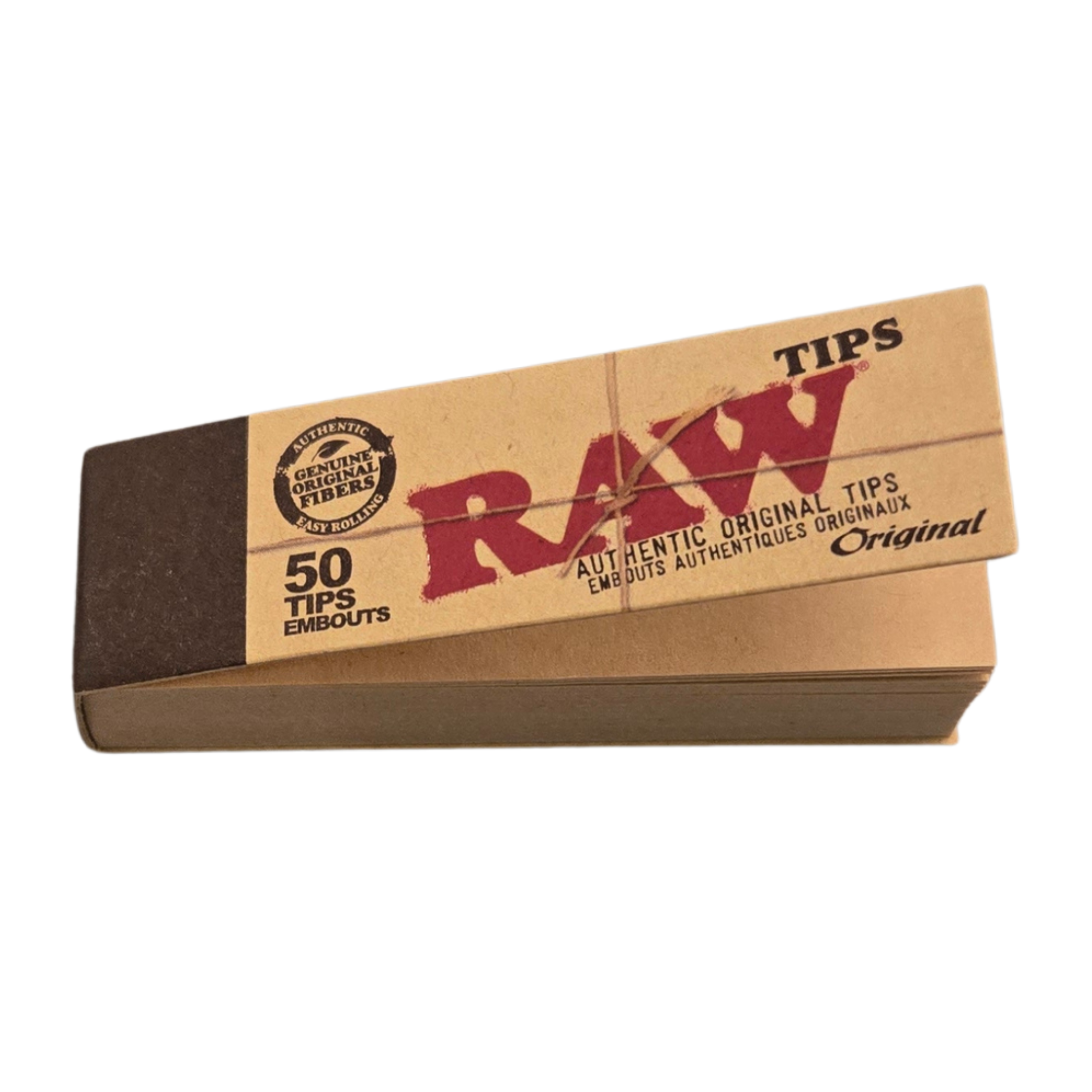 Raw : Unbleached Authentic  Original Rolling Tips - Raw : Unbleached Authentic Original Rolling Tips