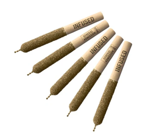 General Admission : Strazzleberry Distillate Infused Pre-Rolls (5x0.5g)