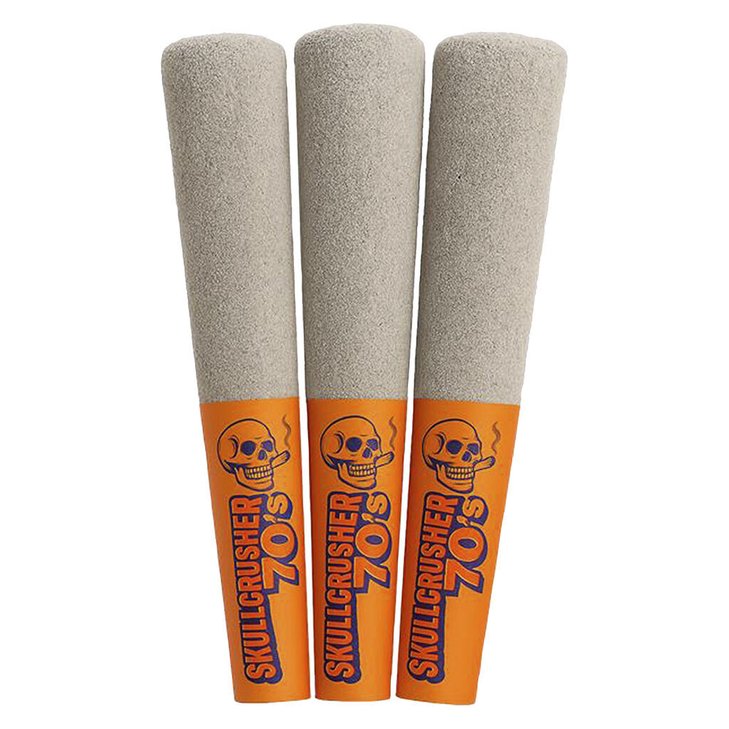 Skullcrusher 70'S - Iced Orange - Quad Diamond Infused Pre-Rolls - Skullcrusher 70'S : Iced Orange - Quad Diamond Infused Pre-Rolls (3x0.45g)
