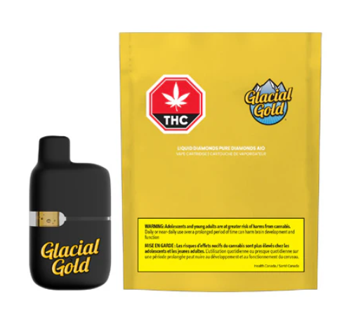 Glacial Gold : Liquid Diamonds Pure Diamonds Aio Disposable Pen (0.95g)