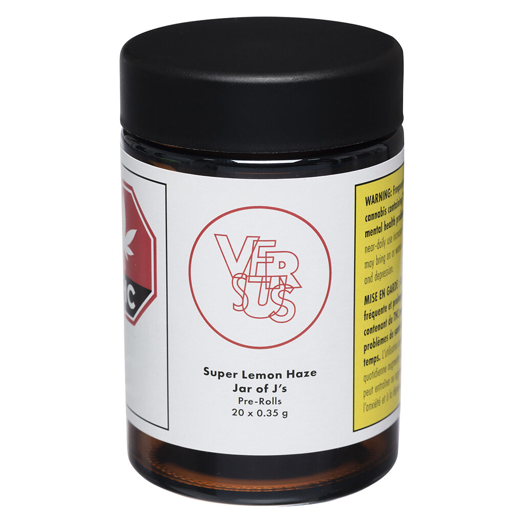 VERSUS : SUPER LEMON HAZE JAR OF J'S PRE-ROLLS - SUPER LEMON HAZE JAR OF J'S PRE-ROLLS (20x0.35g)