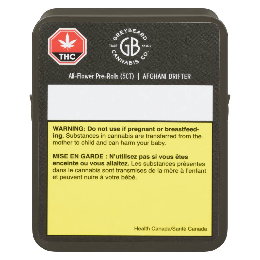 GREYBEARD : AFGHANI DRIFTER PRE-ROLLS - AFGHANI DRIFTER PRE-ROLLS (5x.5g)