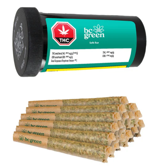 BC Green : Garlic Haze Pre-Rolls (20pk)