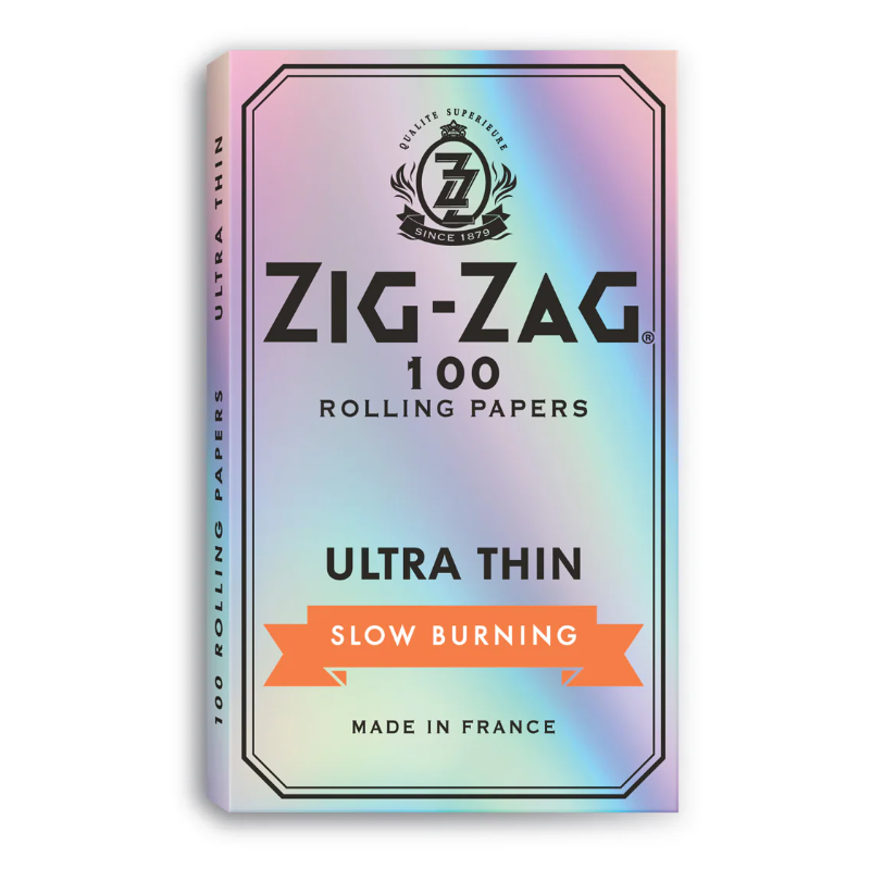Zig-Zag : ULTRA THIN SLOW BURNING CIGARETTE PAPERS - Zig-Zag : SILVER ULTRA THIN SLOW BURNING ROLLING PAPERS SINGLE WIDE