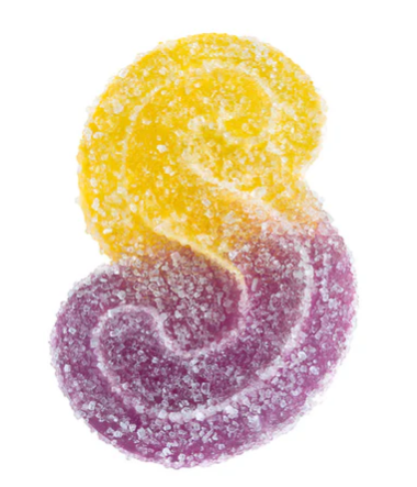 Sourz By Spinach : Fully Blasted Peach Passionfruit 1:1 CBN:THC Chews (10mg)
