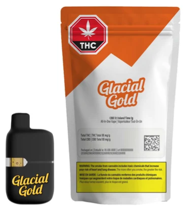 Glacial Gold : CBD 3:1 Island Time AIO