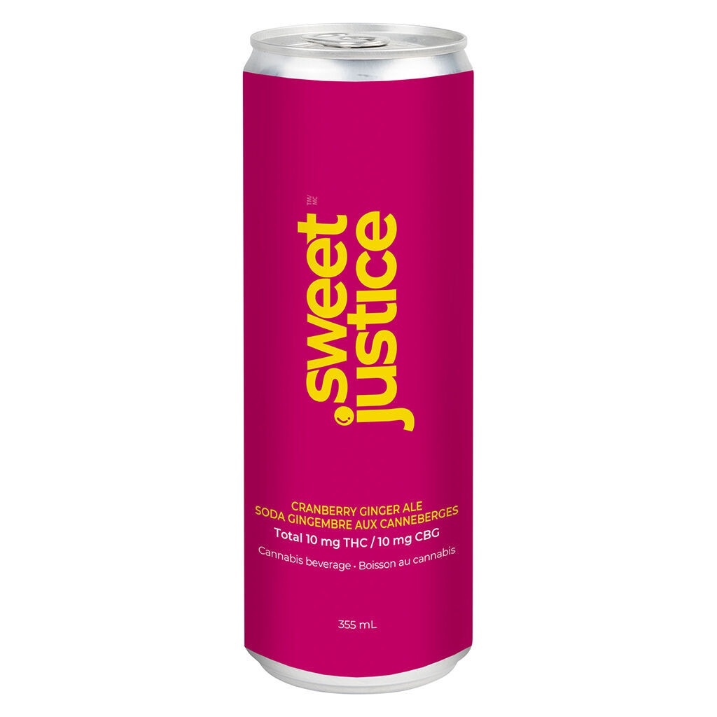 Sweet Justice - Cranberry Ginger Ale 10 Thc + 10 Cbg  - 355Ml
