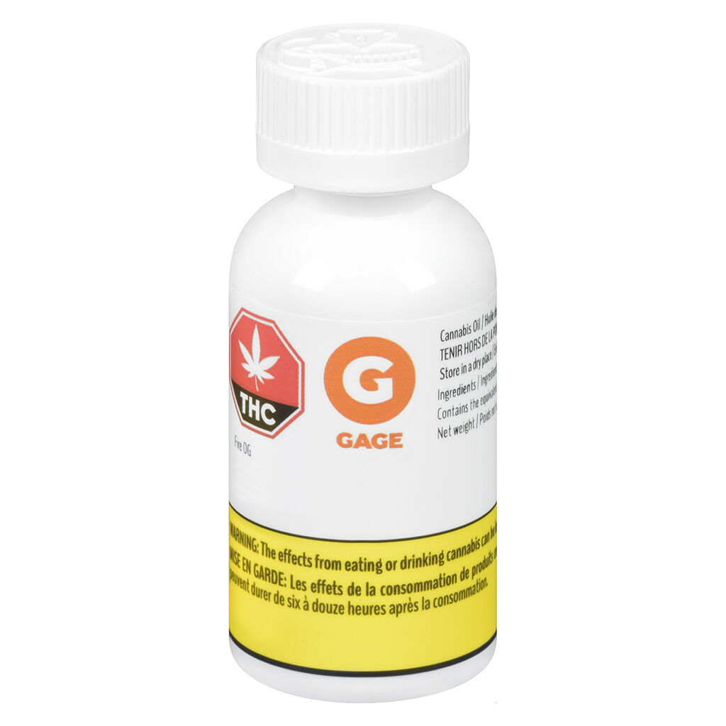 GAGE CANNABIS CO : FIRE OG OIL (30ml)