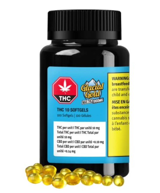 Glacial Gold : THC 10 Softgels (100pk)