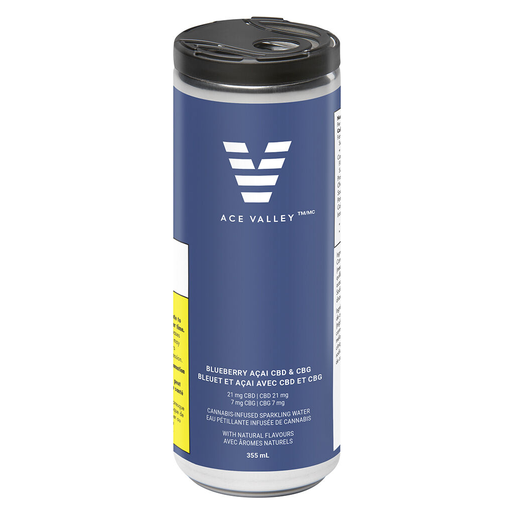 Ace Valley : Ace Valley Blueberry Acai Cbd & Cbg (21mgCBD:7mgCBG) 355ml