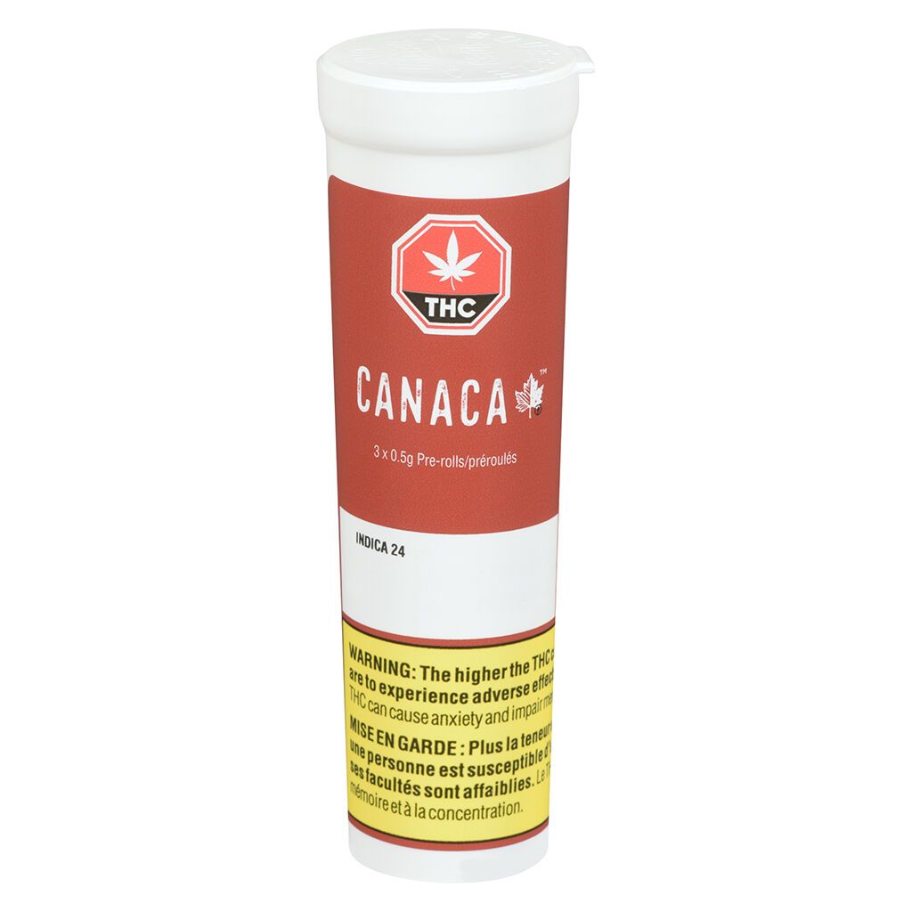 CANACA : INDICA 24 PRE-ROLL (3x0.5g)