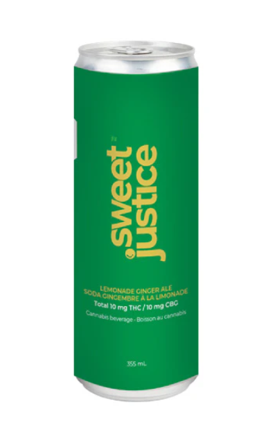 Sweet Justice - Lemonade Ginger Ale Thc:Cbg - Sweet Justice : Lemonade Ginger Ale Thc:Cbg 1:1 (10mg THC : 10mg CBG)