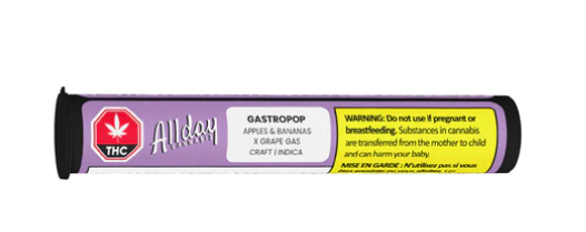 Allday Cannabis: Gastropop Pre Rolls (1g)