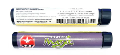 Salt Spring Magic : Hippie Diesel Pre-Rolls Lto (3x0.5g)