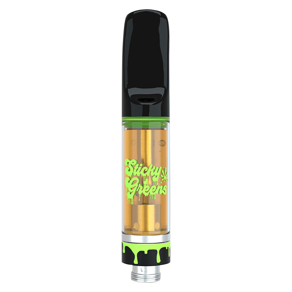 STICKY GREENS :   JUST GREENS HIGH THC DISTILLT VAPE CART - JUST GREENS HIGH THC DISTILLT VAPE CART (1.0G)
