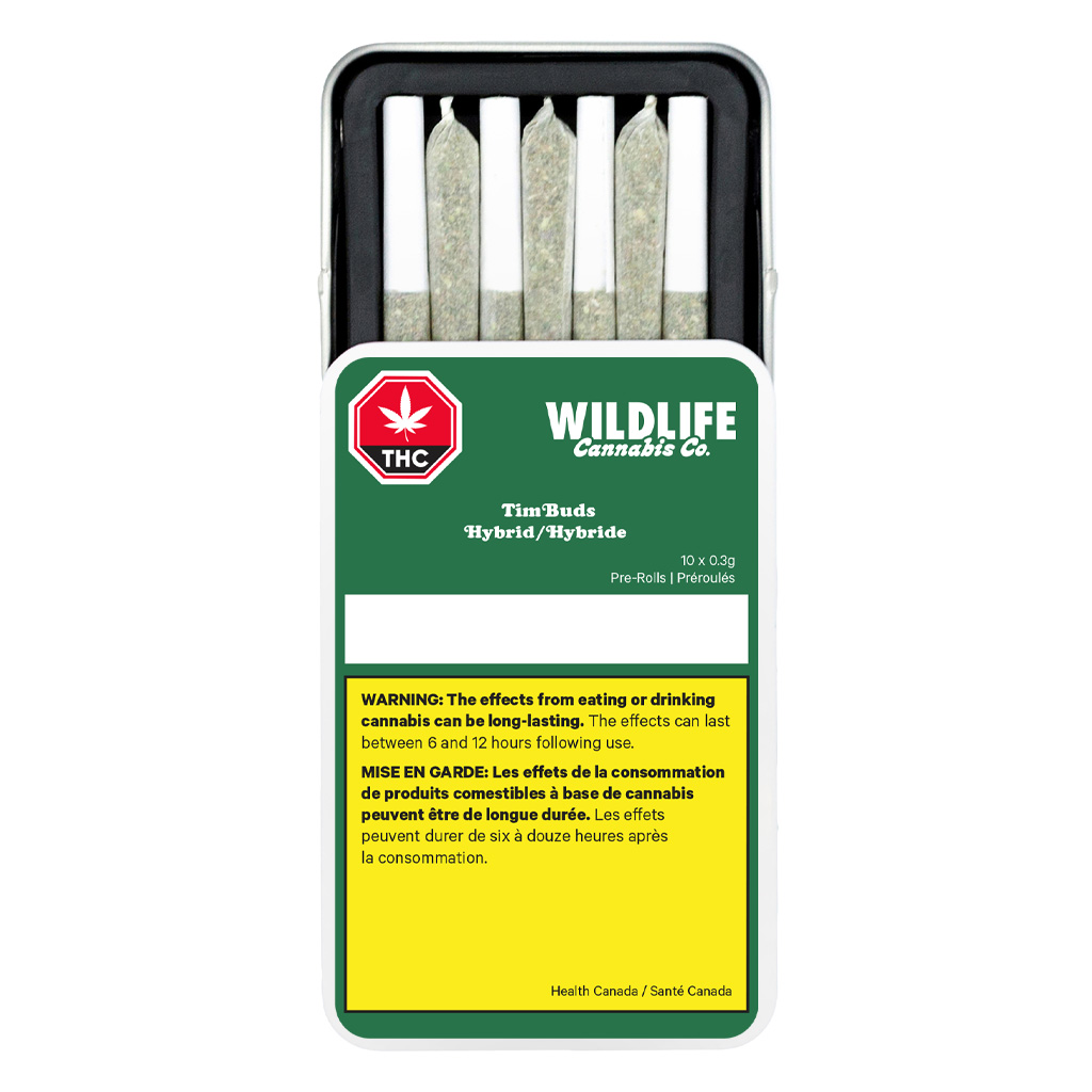 Wildlife Cannabis Co. : TIMBUDS PREROLLS - TIMBUDS PREROLLS (10x.3g)