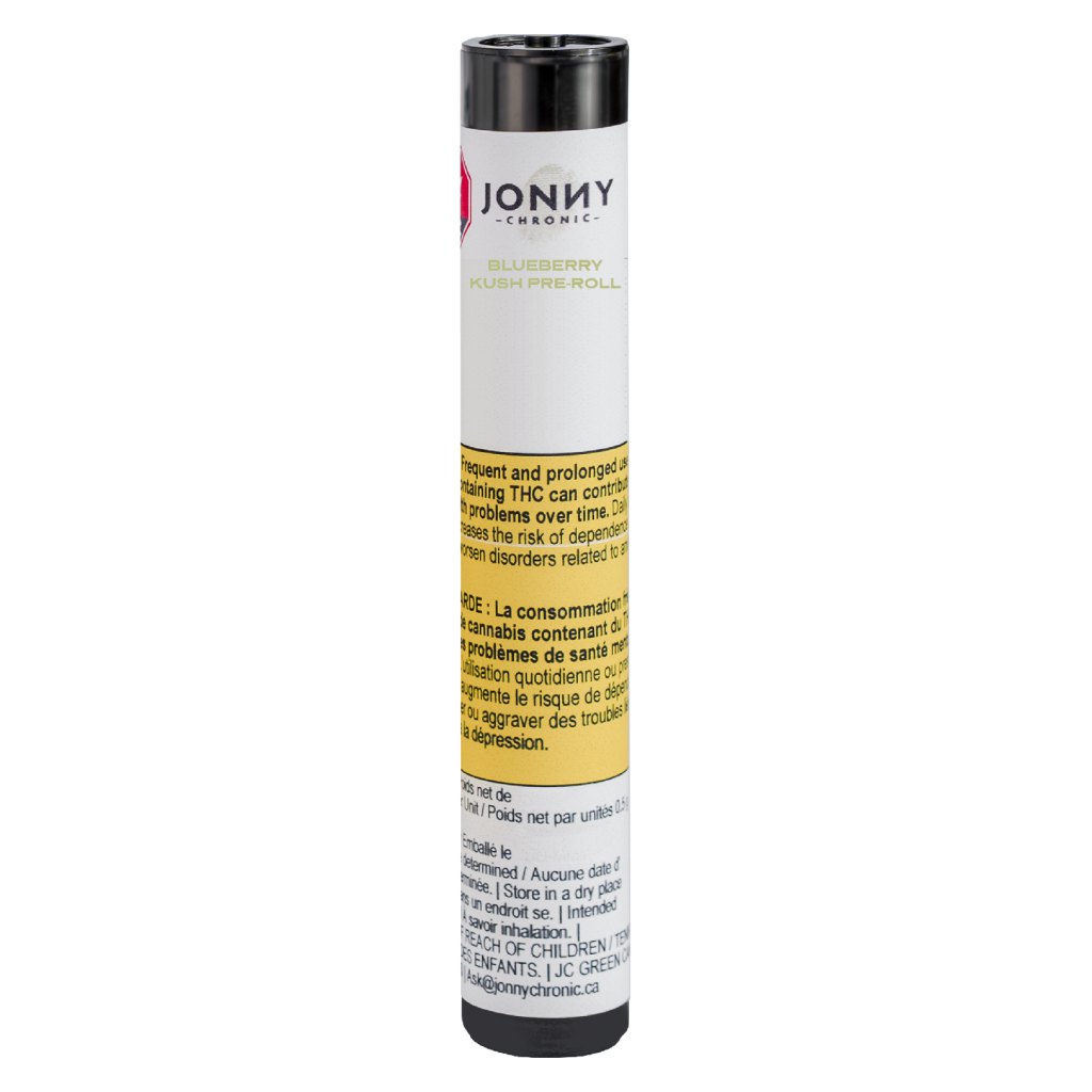 JONNY CHRONIC : BLUEBERRY KUSH REEFERS PRE-ROLL - BLUEBERRY KUSH REEFERS PRE-ROLL (3x0.5g)