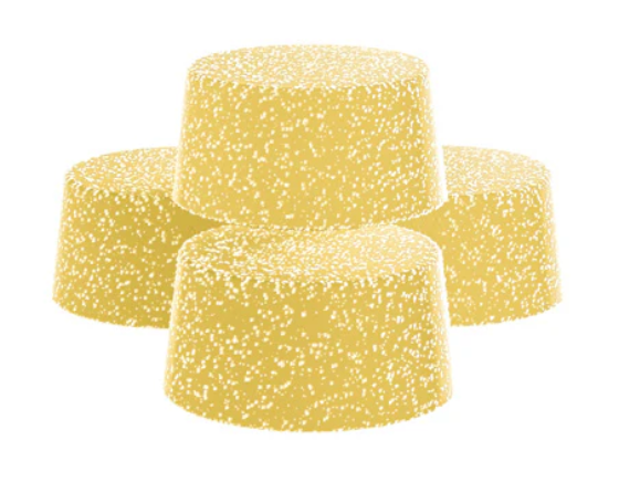 Biggies : Yellow Melo 2:1 Cbg:Live Resin Gummies (4 x 2.5mg THC : 5mg CBG)