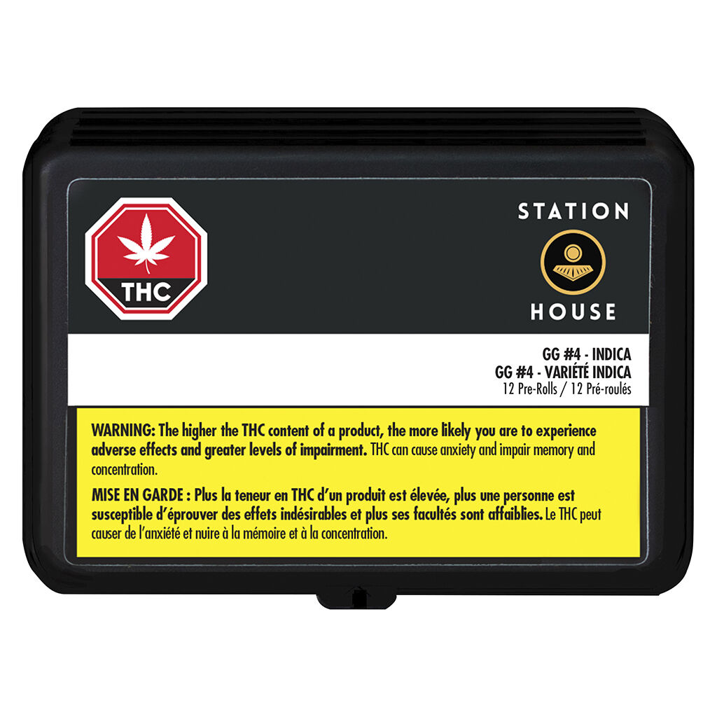 STATION HOUSE : GG 4 PRE-ROLLS - GG 4 PRE-ROLLS (12x.5g)