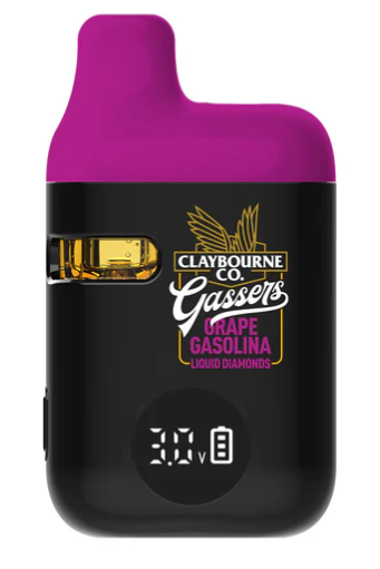 Claybourne : Gassers Grape Gasolina Liquid Diamonds AIO Vape