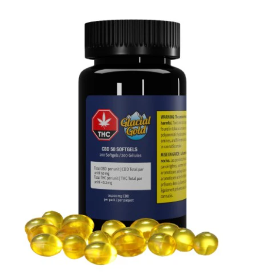 Glacial Gold : CBD 50 Softgels (200pk)