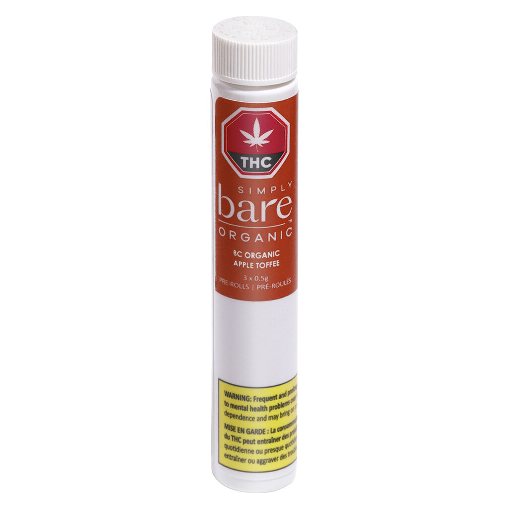 SIMPLY BARE : BC ORGANIC APPLE TOFFEE PRE-ROLL (1.5G)