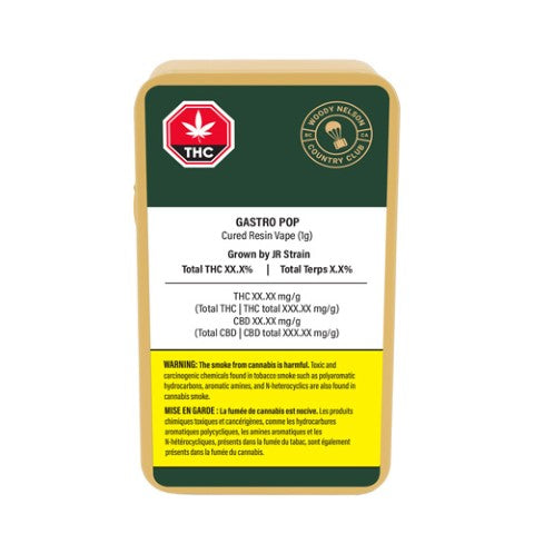 Woody Nelson Country Club : Gastro Pop Cartridge Lto (1g)