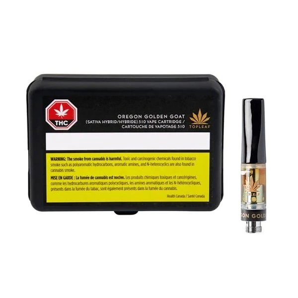 TOP LEAF : OREGON GOLDEN GOAT LIVE RESIN CARTRIDGE - OREGON GOLDEN GOAT LIVE RESIN CARTRIDGE (.5g)