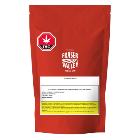 The Original Fraser Valley Weed Co. : D. Burger Pre-Rolls (10x0.5g)