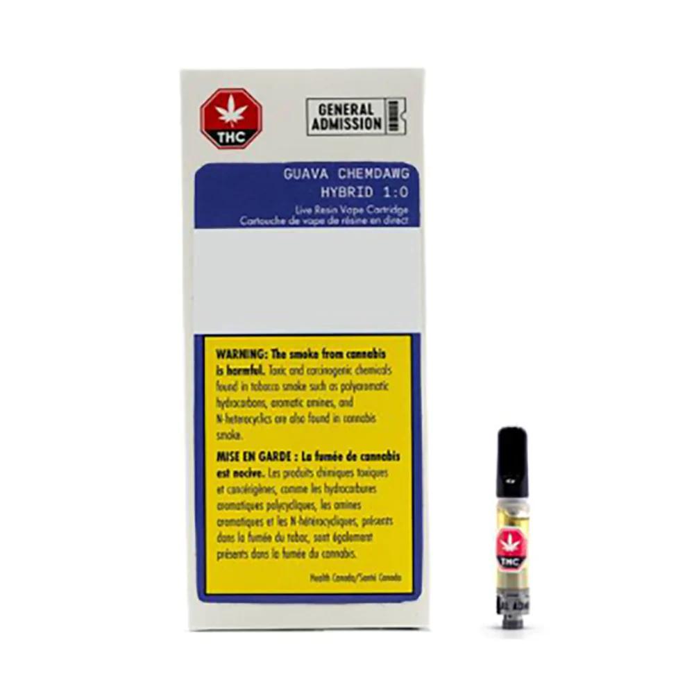 GENERAL ADMISSION : GUAVA CHEMDAWG LIVE RESIN CARTRIDGE (1g)