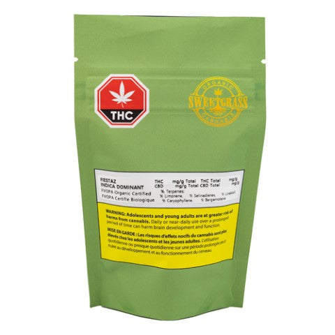 Sweetgrass Organic Cannabis : Organic Fiestaz