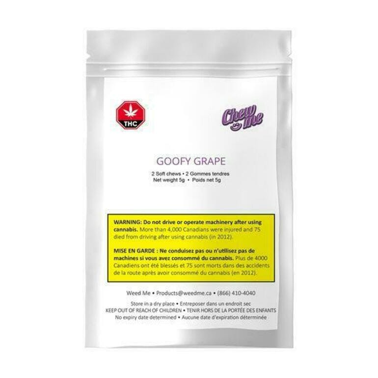 CHEW ME : GUMMIES - GOOFY GRAPE GUMMIES (2x5mg)