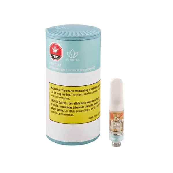 Sundial - Sundial Cbd 20:1 510 Vape Cartridge -  Hybrid 0.5G