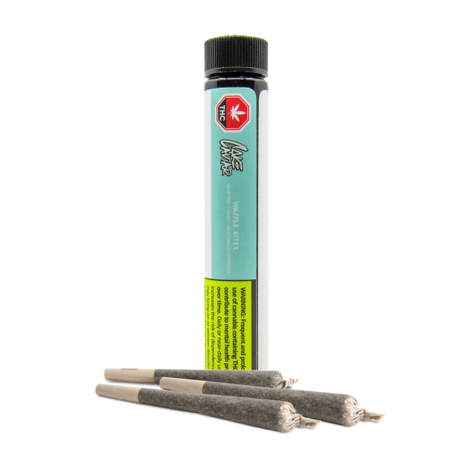 CAKE & CAVIAR : ORGANIC WAFFLE BITES PRE-ROLLS (SOUR OG X CAKE) (3 X .5G)